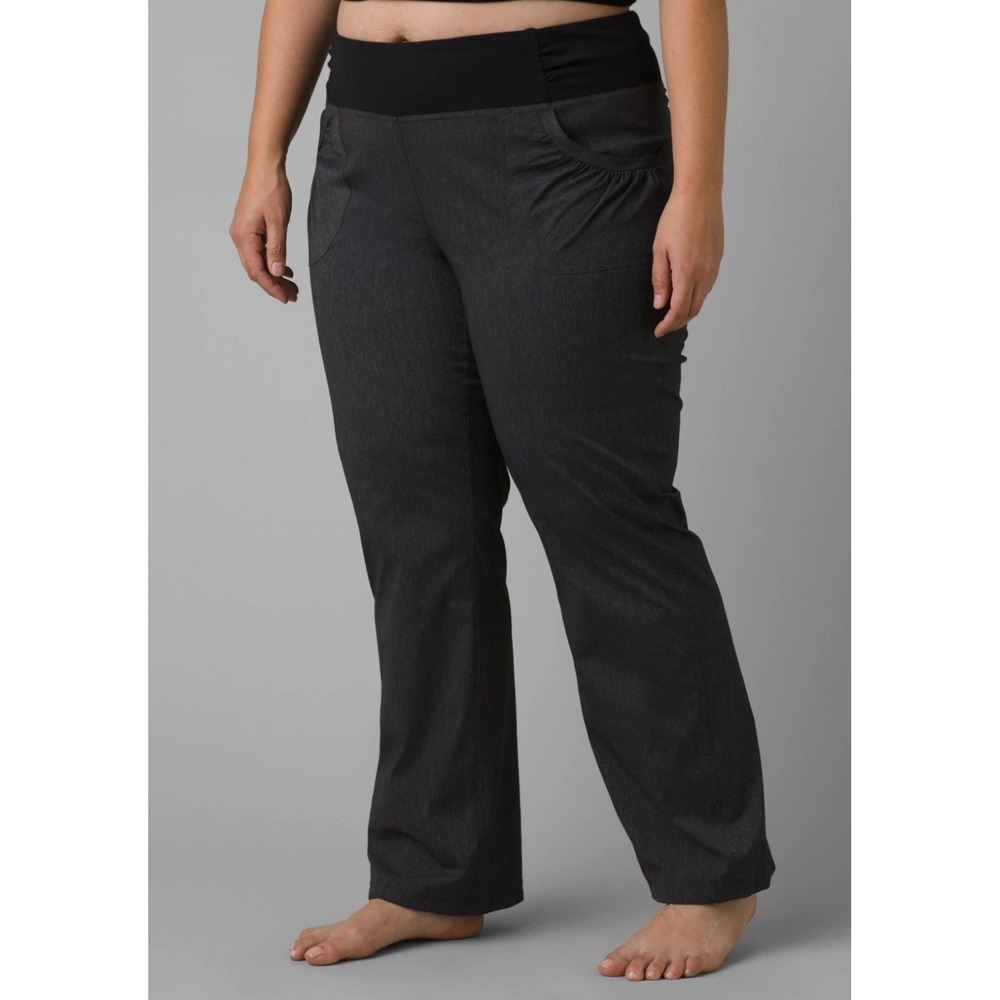 Prana NEW Summit Pant Plus Womens 3X Gray Outdoor Gorpcore Travel Pockets HIking